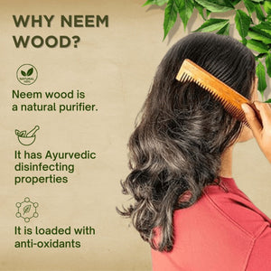 Kachi Neem Wood Combs