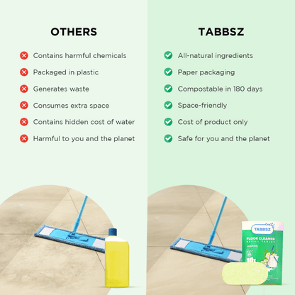 TABBSZ FLOOR CLEANER, ASSORTED PACK, Tabbsz store- Assorted Packs, Pack of 8 ,pack of 16, pack of 32, pack of 64, works like lisol floor cleaner, affordable
